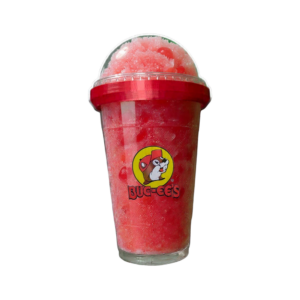 Bucees large red no drip lid version slushie