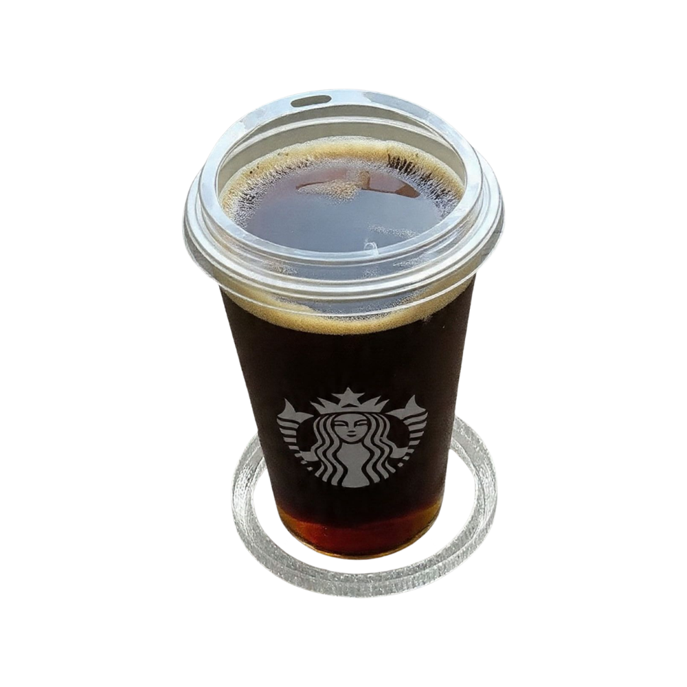 starbucks clear tall no drip lid ring